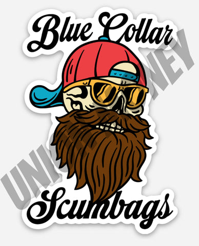 Blue Collar Scumbags Sticker