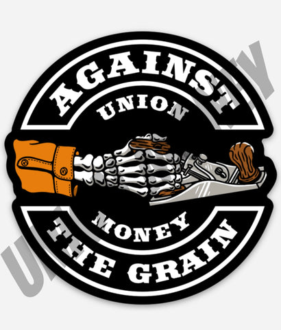 Against the Grain Sticker