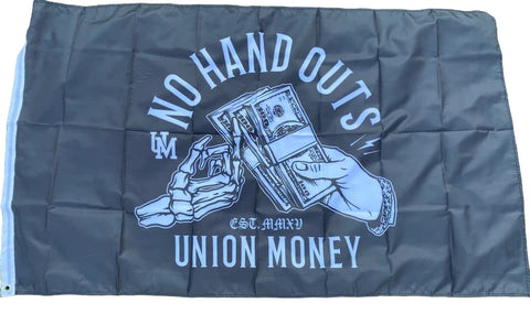No Hand Outs Flag