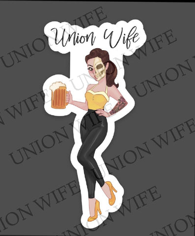 *Union Wife Pin Up Sticker