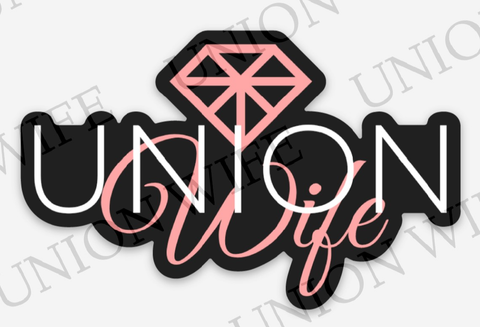 Union Wife Diamond Logo Sticker