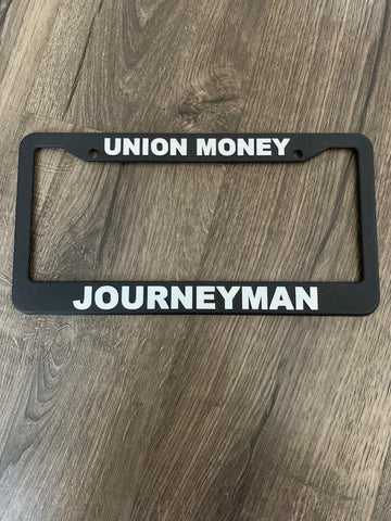 UM JOURNEYMAN license plate frame