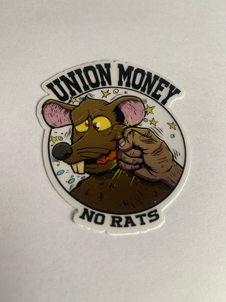 No Rats Union Sticker No Rats – UNION MONEY CO