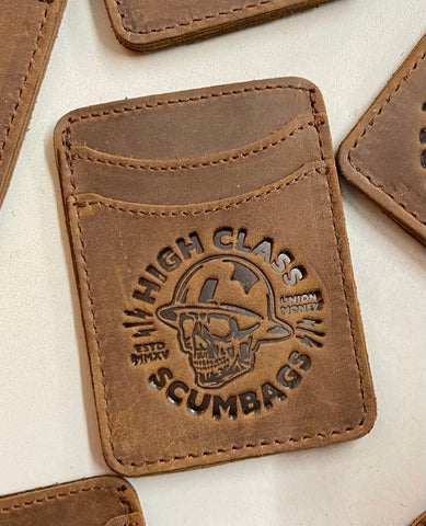 High Class Scumbags - Brown Leather Wallet